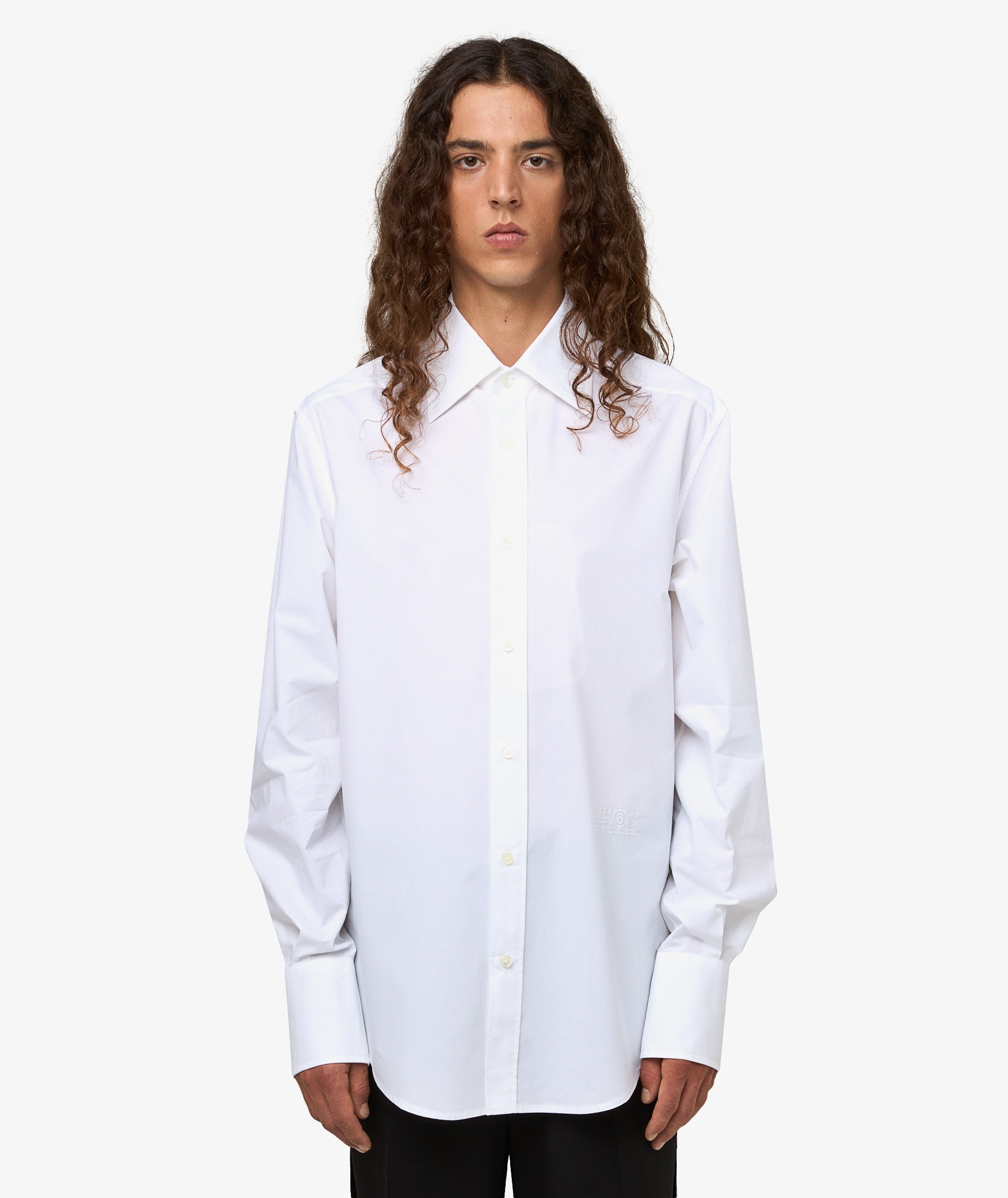 MAISON MARGIELA Long Sleeve Shirt | SH2DT0037-M35256-100 | SVD USA