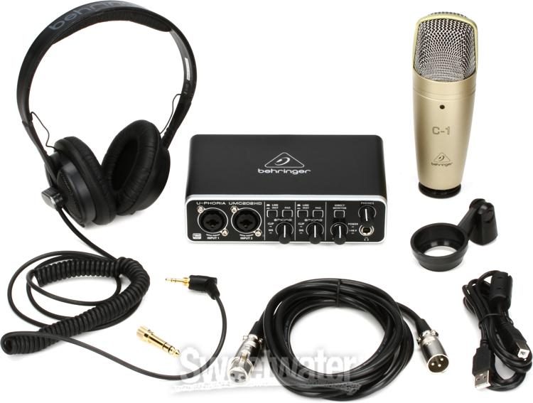 Behringer U-Phoria Studio Pro Recording/Podcasting Bundle | Sweetwater