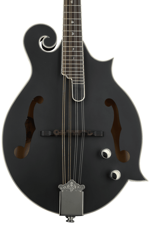 Luna Moonbird F-style Acoustic-electric Mandolin - Black Satin