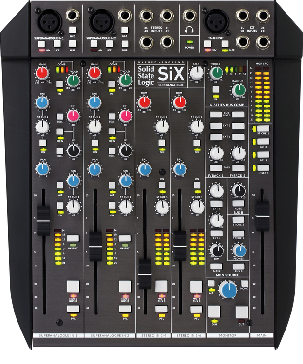 Solid State Logic SiX 6-channel Desktop Analog Mixer | Sweetwater