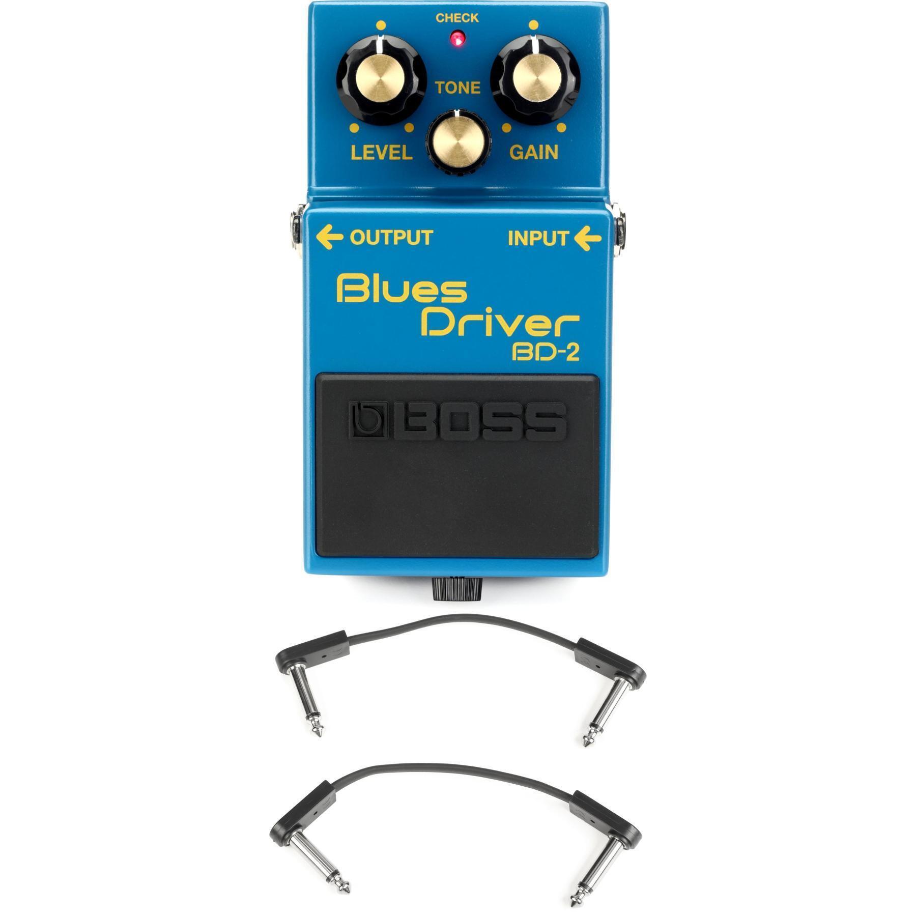 Boss BD-2 Blues Driver Pedal with EBS Patch Cables | Sweetwater