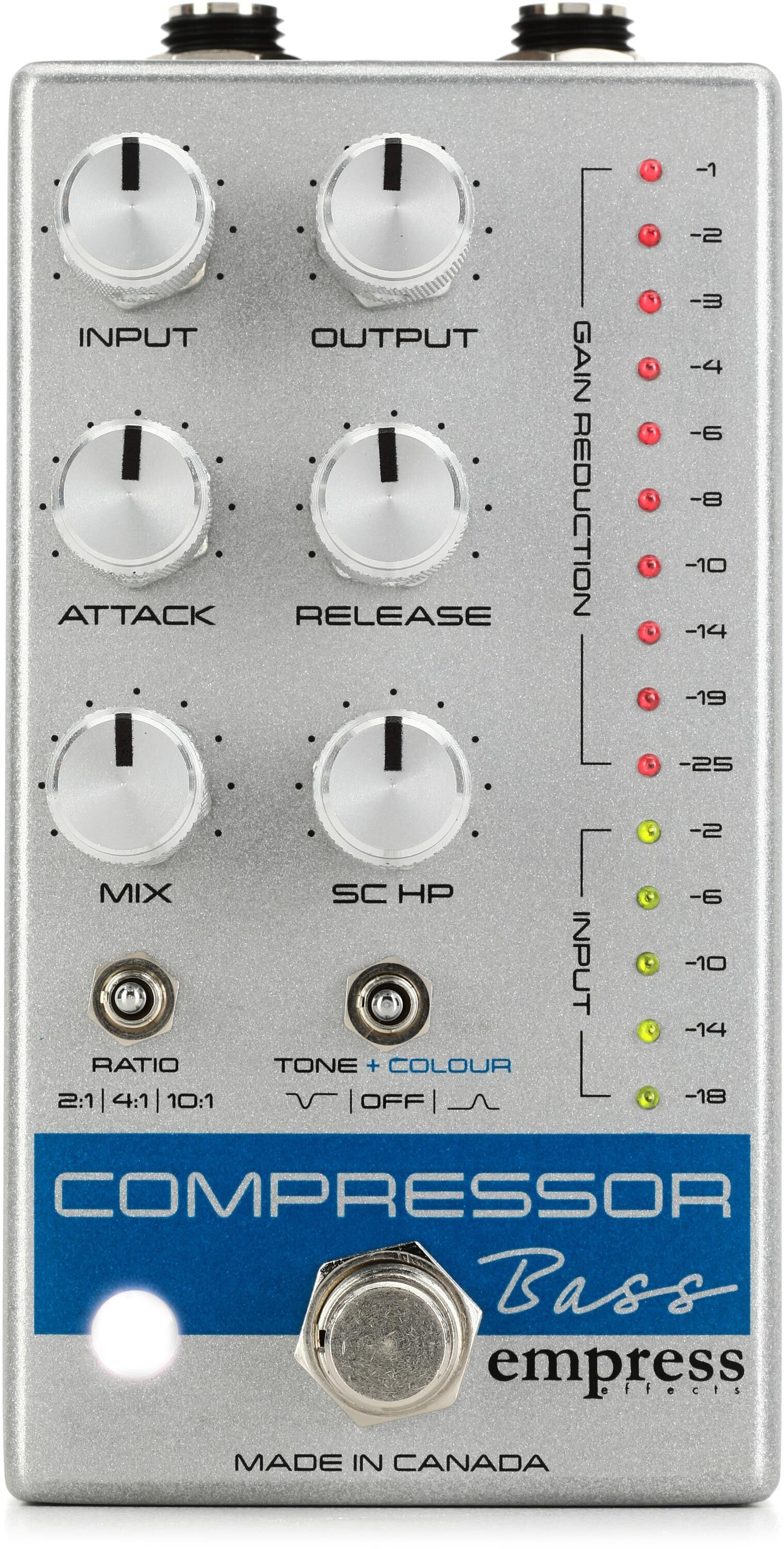 Empress Effects Bass Compressor Pedal - Silver | Sweetwater
