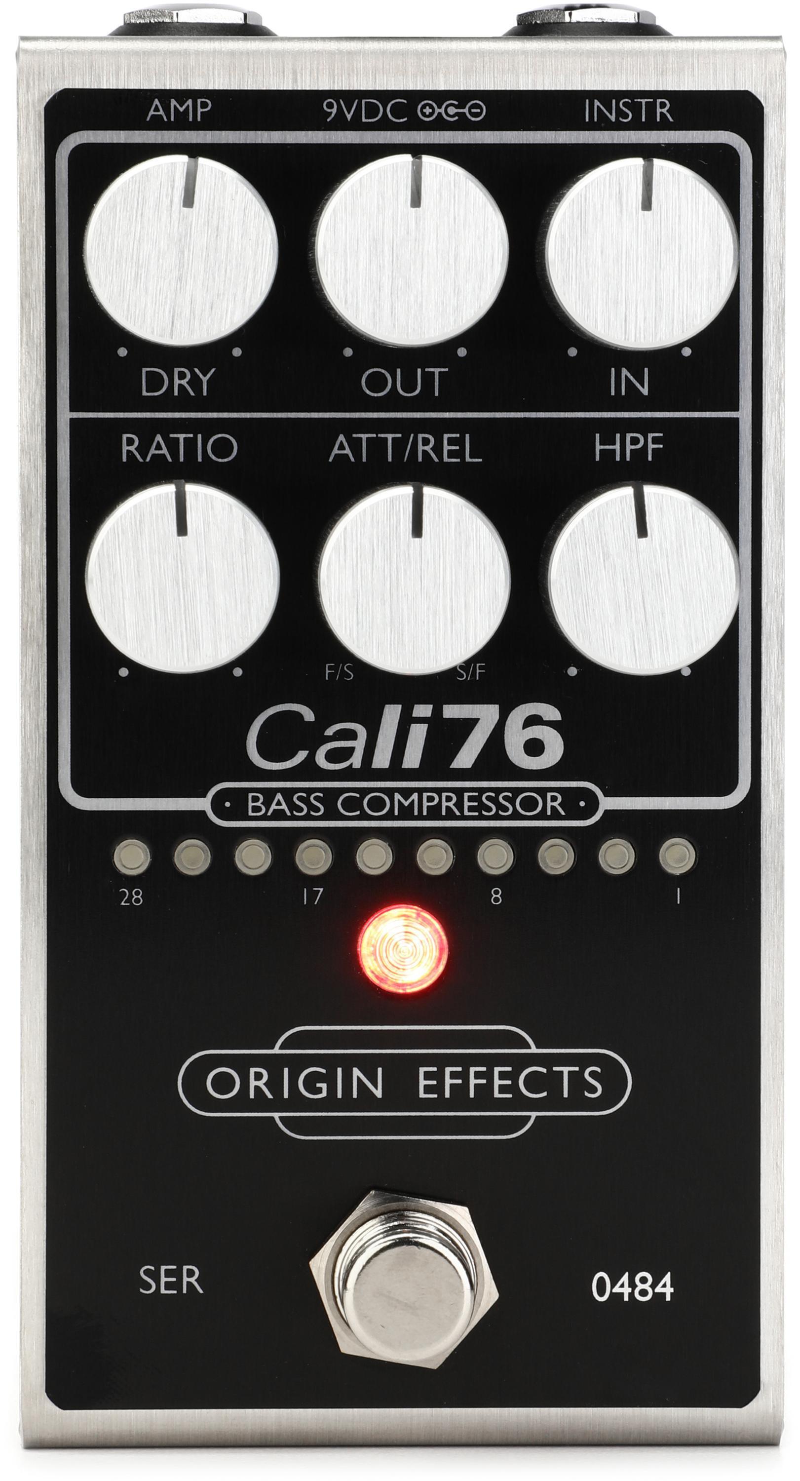 Origin Effects Cali76 Bass Compressor Pedal - 64 black panel