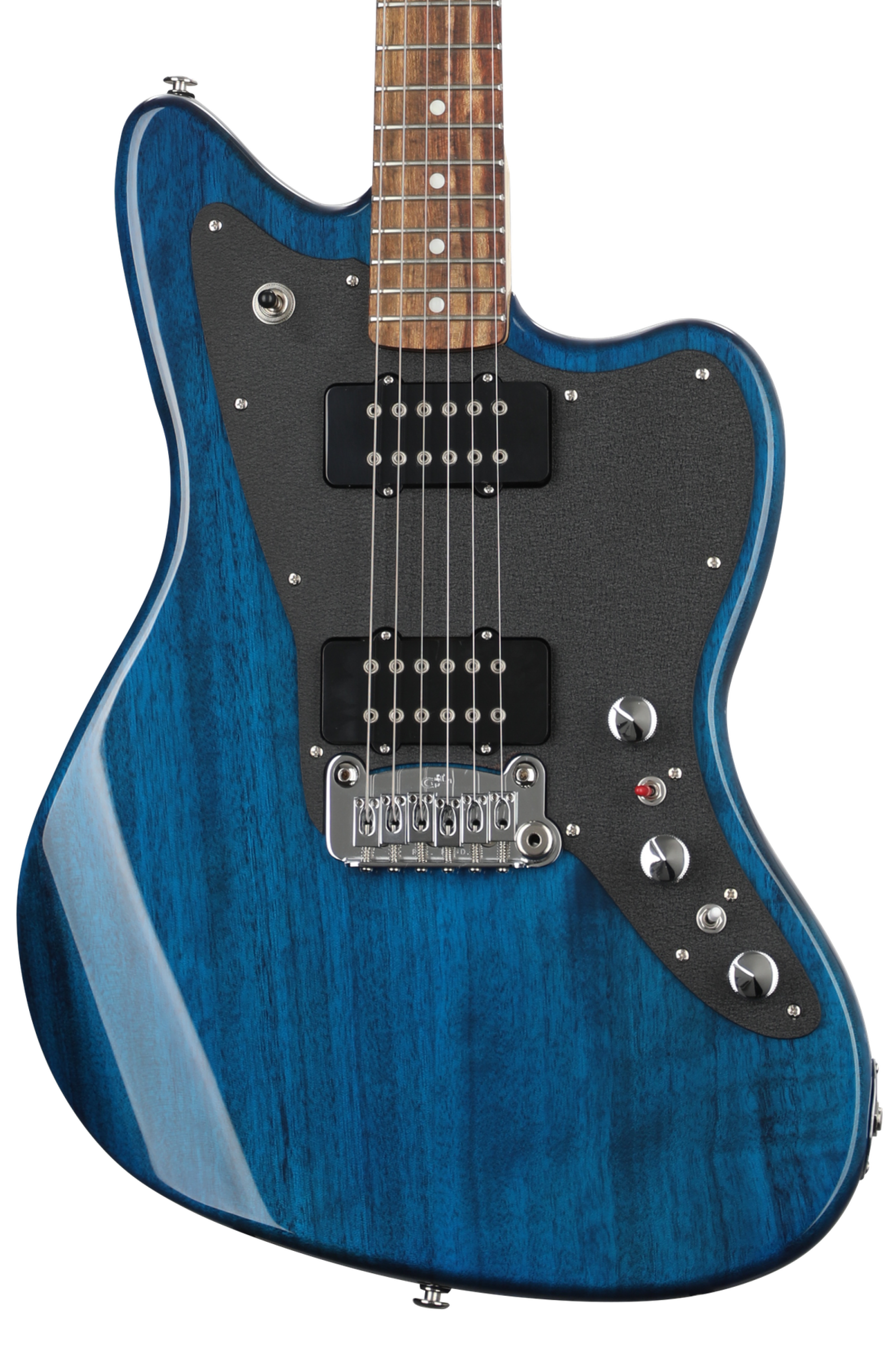 G&L CLF Research Doheny V12 Electric Guitar - Clear Blue | Sweetwater