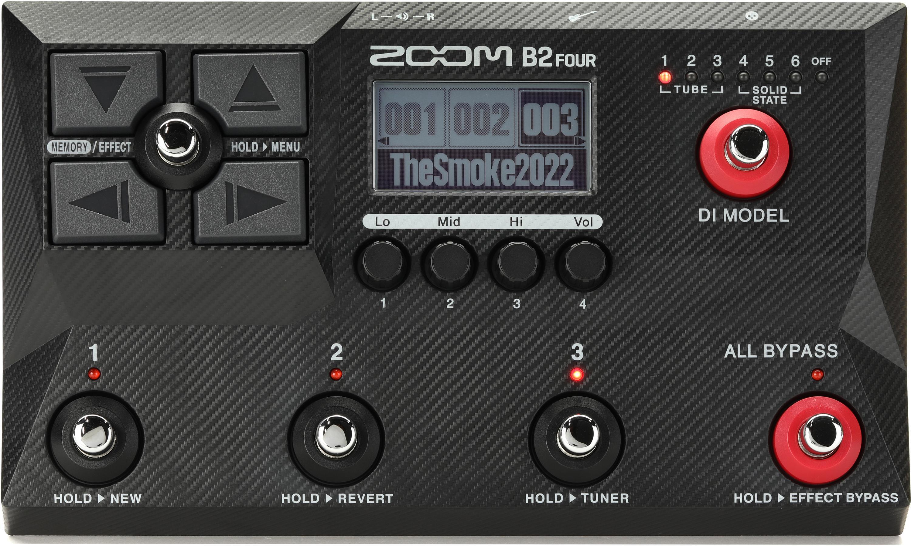 Zoom B1 FOUR Bass Multi-effects Processor | Sweetwater