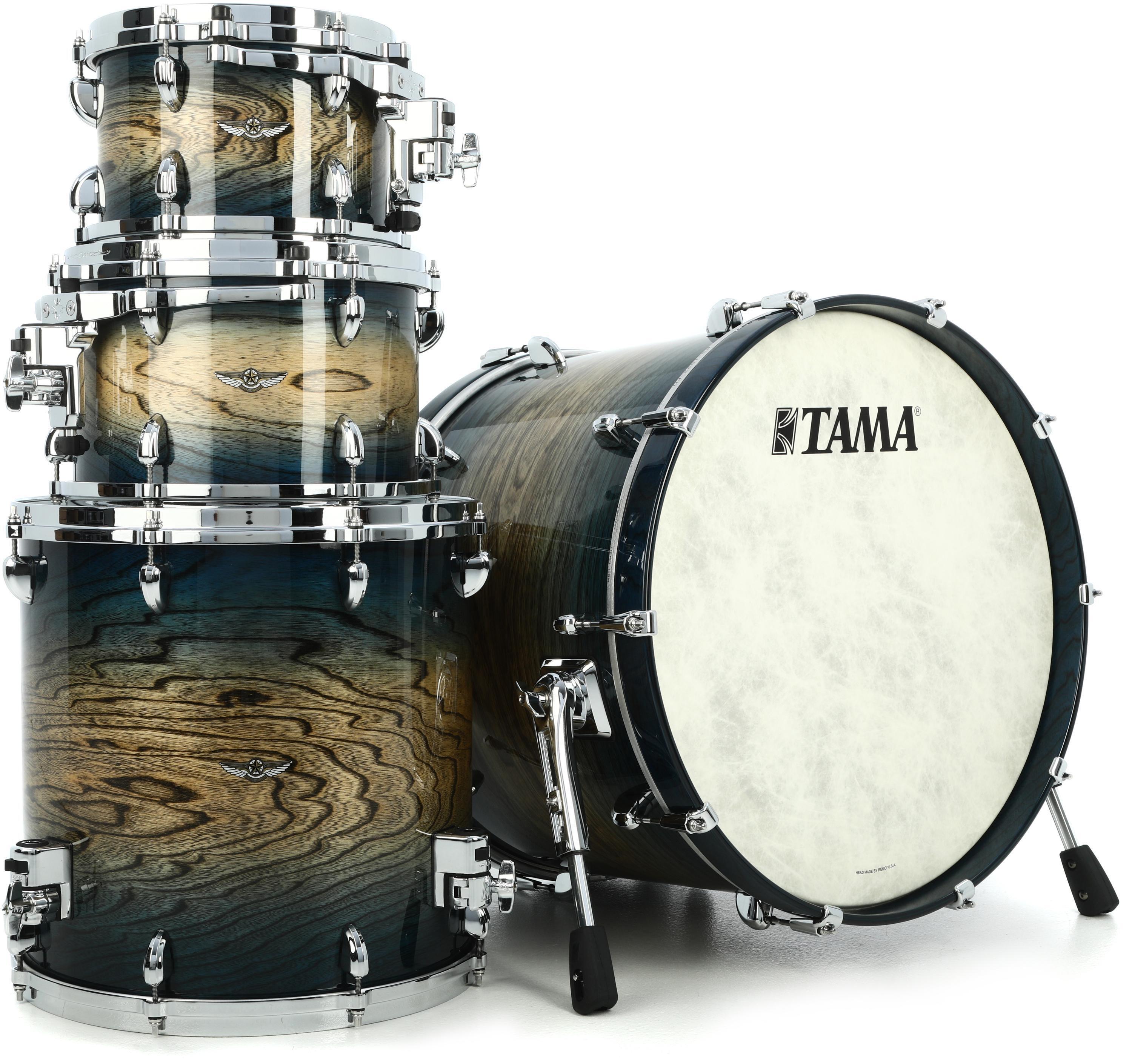 Tama STAR Walnut TW42RZS 4-piece Shell Pack - Indigo Japanese Sen