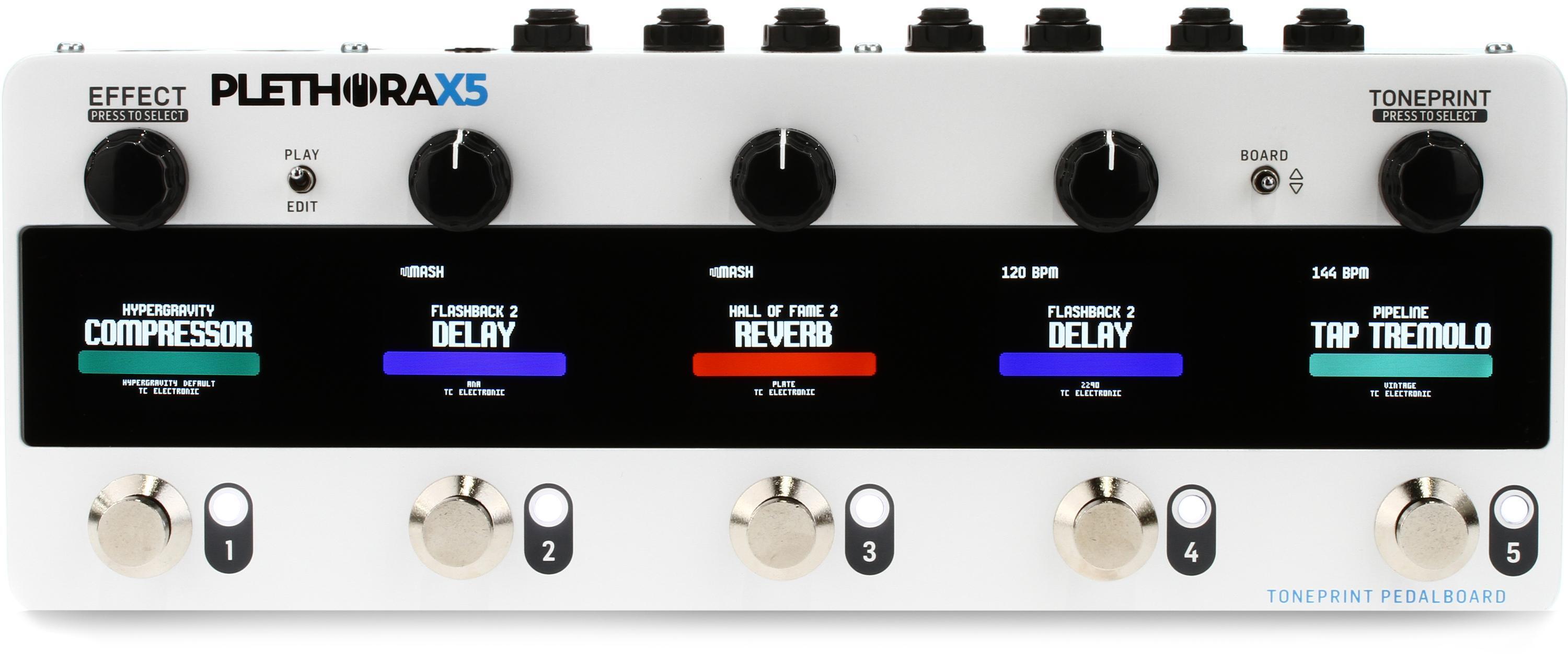 TC Electronic Plethora X5 TonePrint Multi-FX Pedalboard | Sweetwater