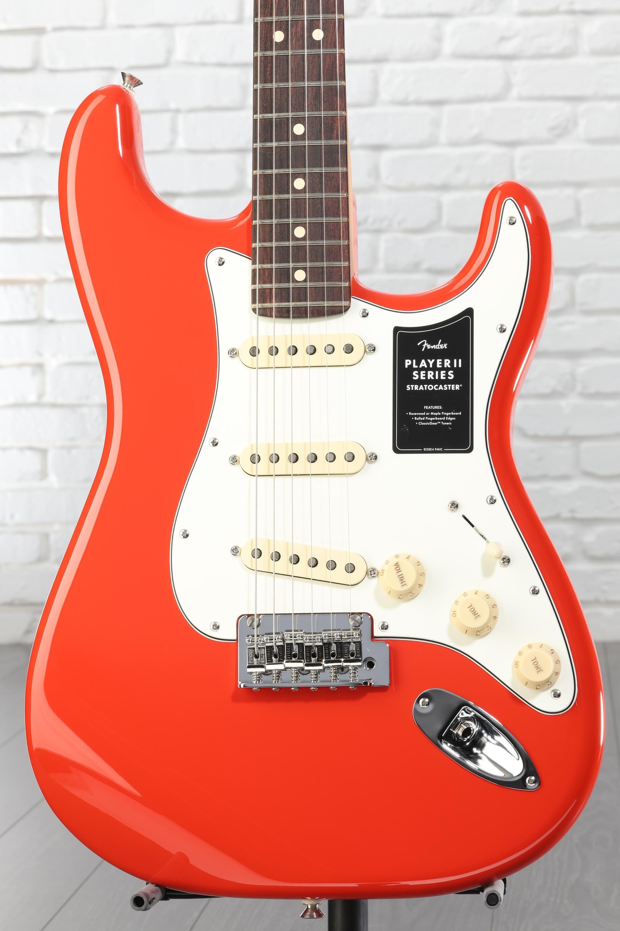 Fender Player II Stratocaster Electric Guitar - Coral Red with