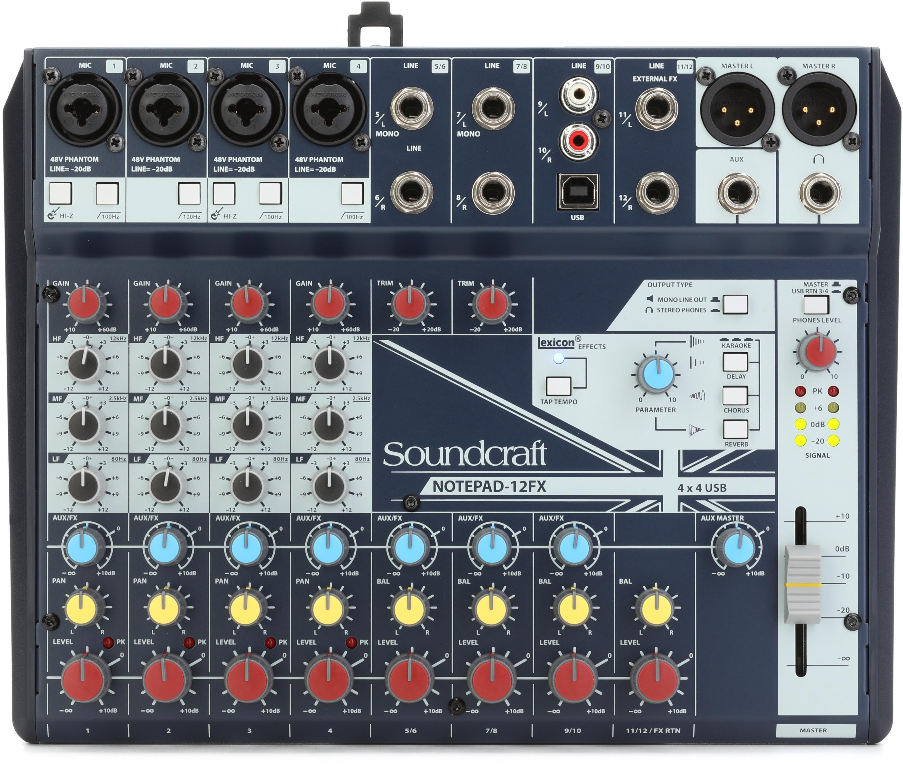 Soundcraft Notepad-8FX Mixer with Effects | Sweetwater