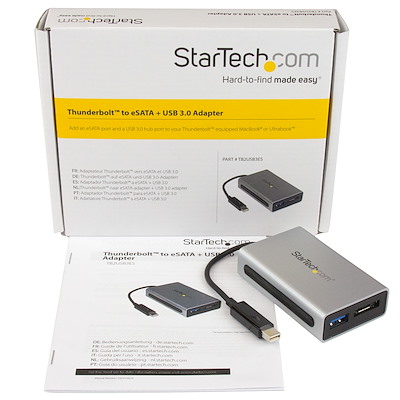 Thunderbolt to eSATA plus USB 3.0 Adapter - Thunderbolt Adapter