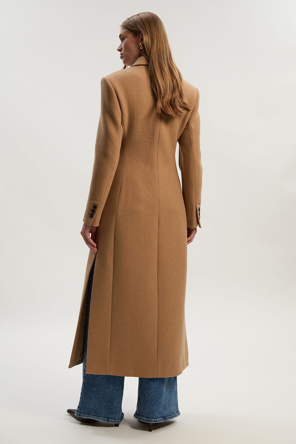 Jackets & Coats | Wool Double Breasted Tailored Maxi Coat