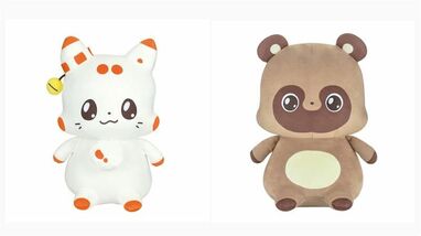 全長31cmの“てnこ”や“ぽnきち”のもふもふ景品がクレーンゲームに登場