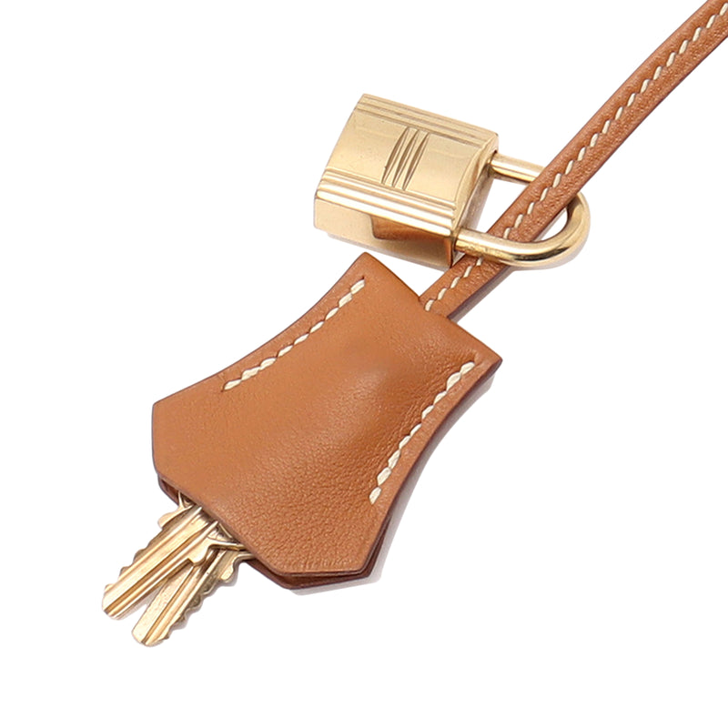 HERMES 巾着 レザー ブラウン ケース HERMES 巾着 レザー ブラウン