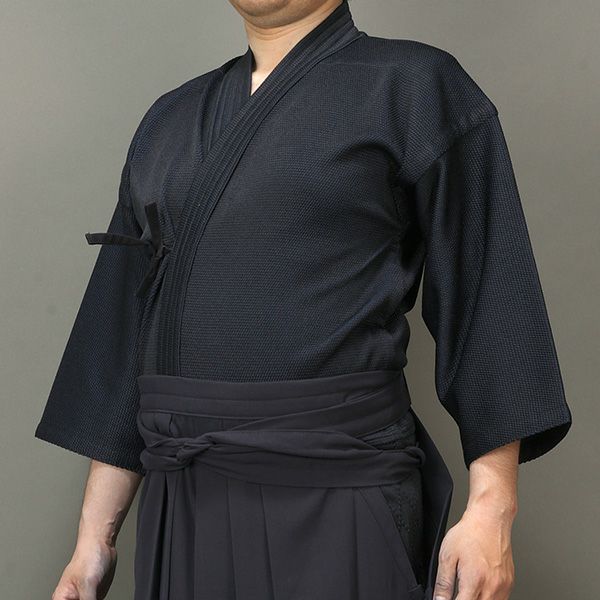 シルリード裏地付 実戦型 紺 刺子ジャージ剣道着【剣道具・剣道着