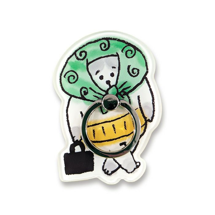 5日前後で発送】 ≪送料込み≫ ダイカットスマホリング ごろごろにゃん