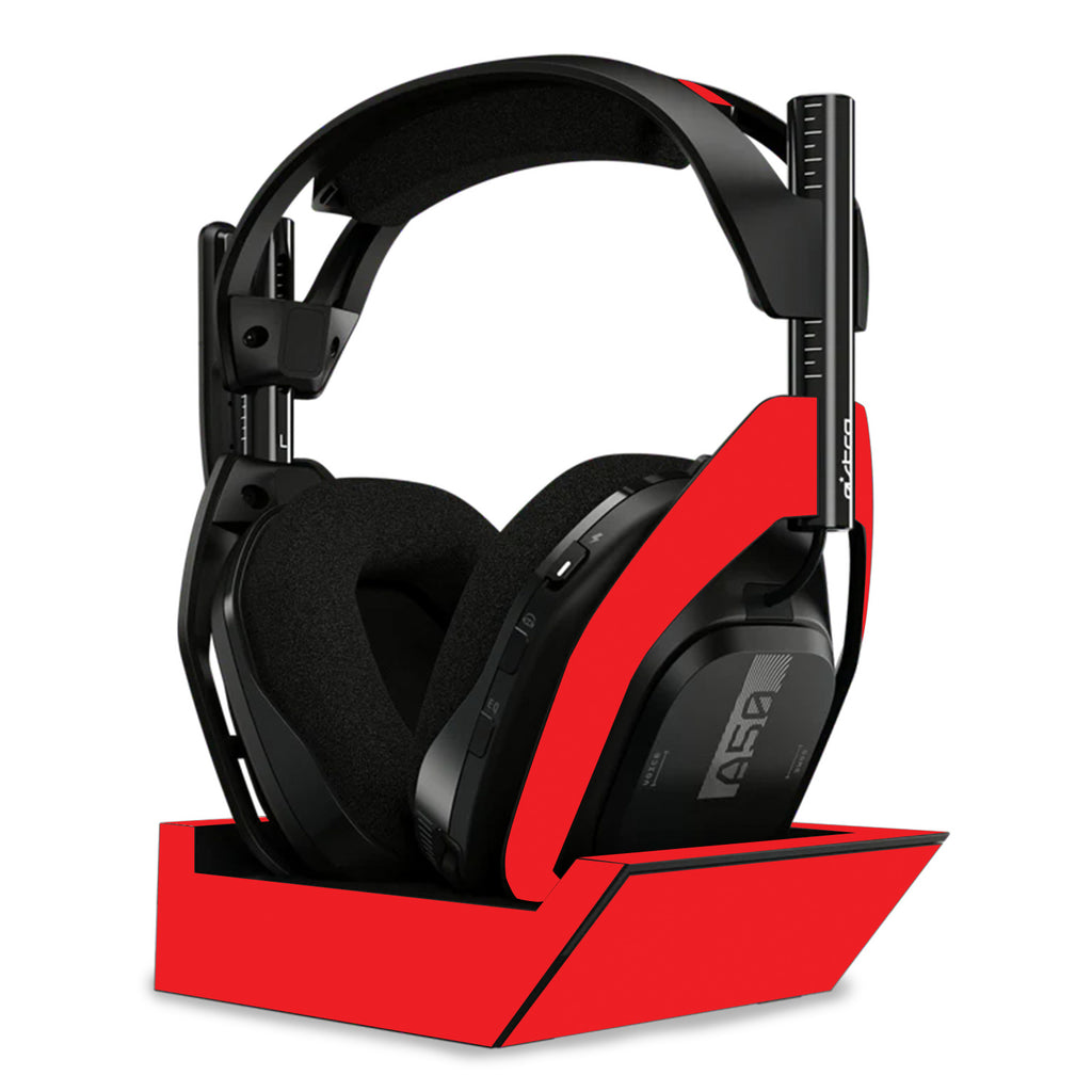 Solid Red Skin For Astro A50 Wireless Headphones + Base Station