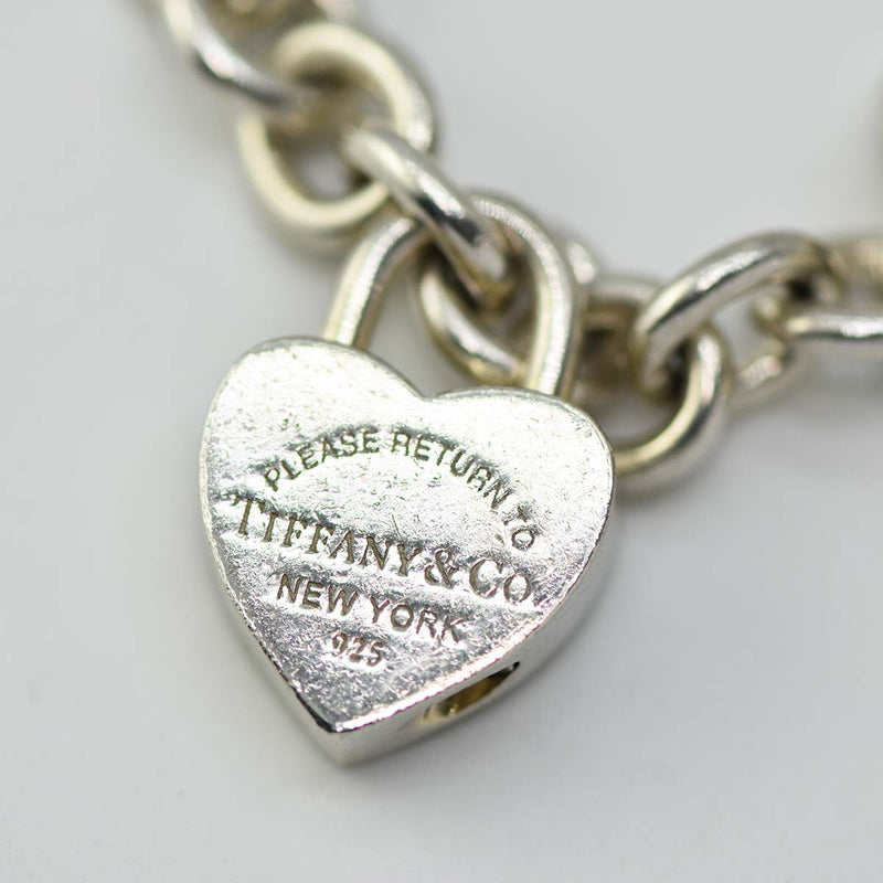 ティファニー ブレスレット シルバー925 ハート ロックチャーム