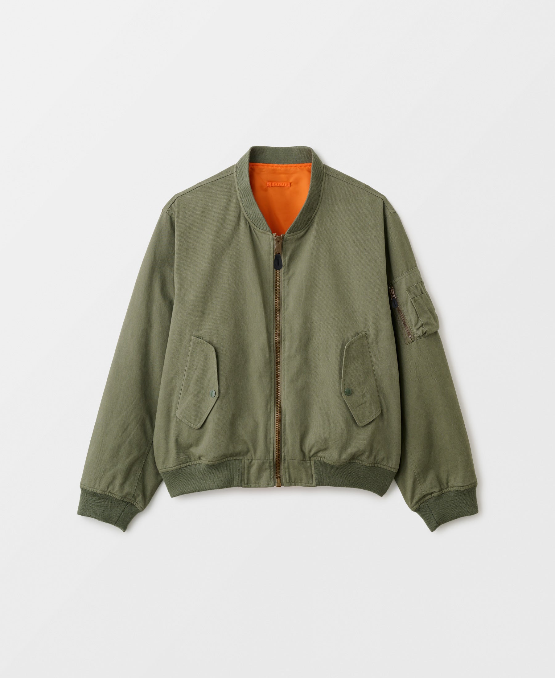 コットン ノンパテッド ボンバージャケット | ヴィンテージウォッシュ