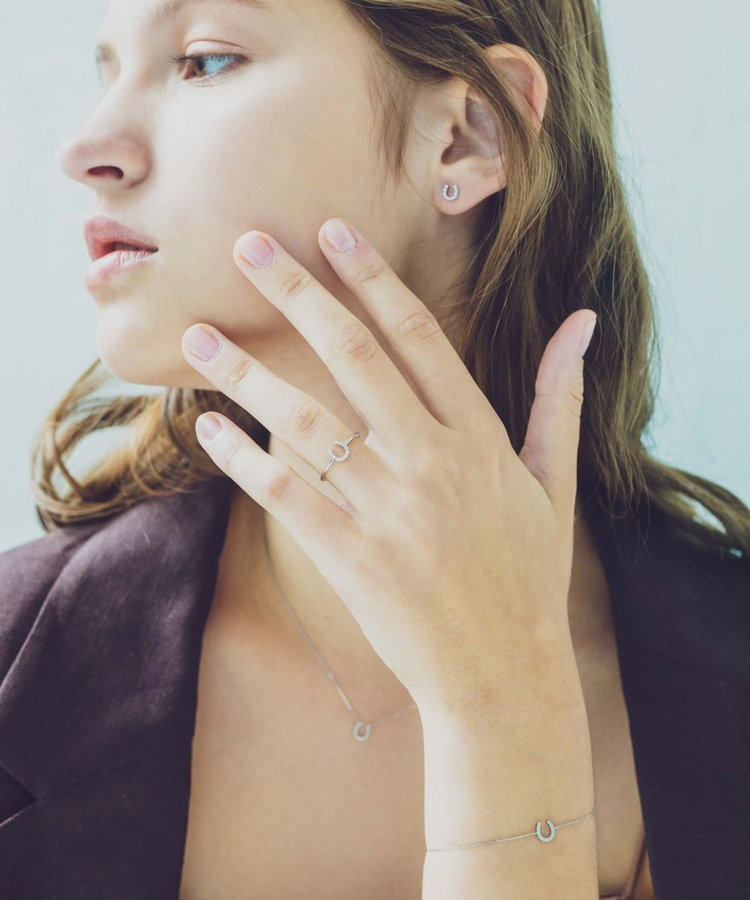 PT900 ホースシュー ダイヤモンド リング（430719） ｜ women