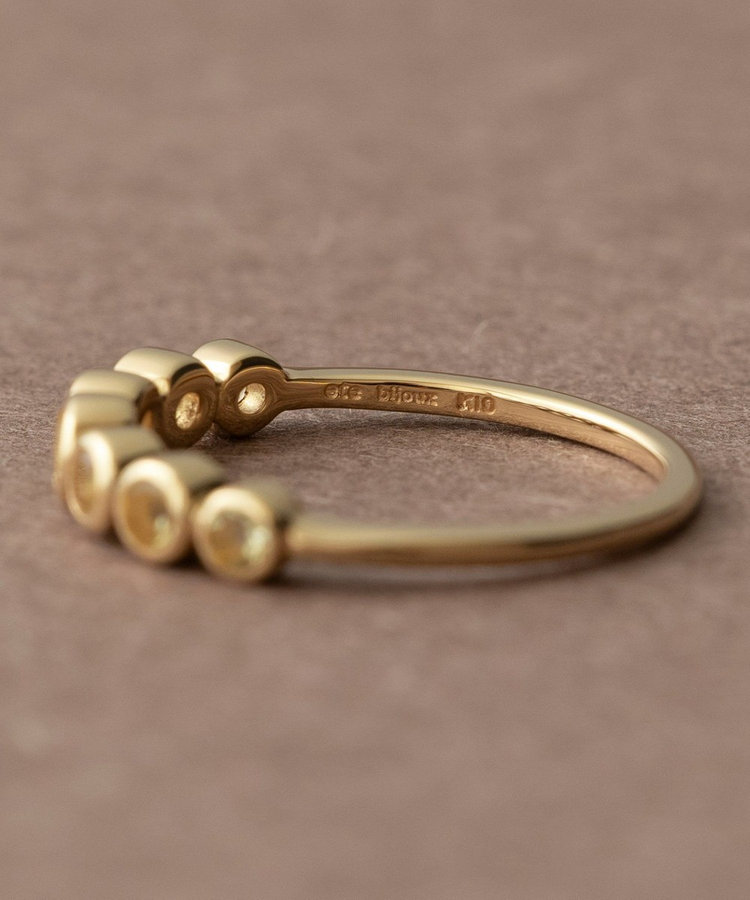 オーロラ] K10YG レモンクォーツ リング（702005） ｜ women