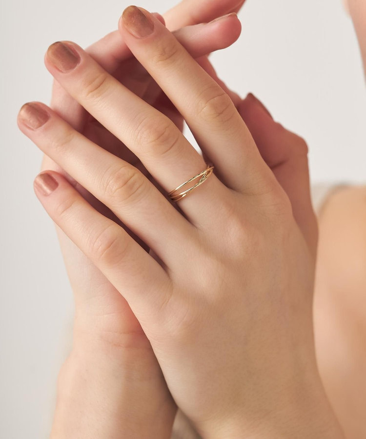 レイヤード] K10YG メッシュ リング（711001） ｜ women（ウィメンズ