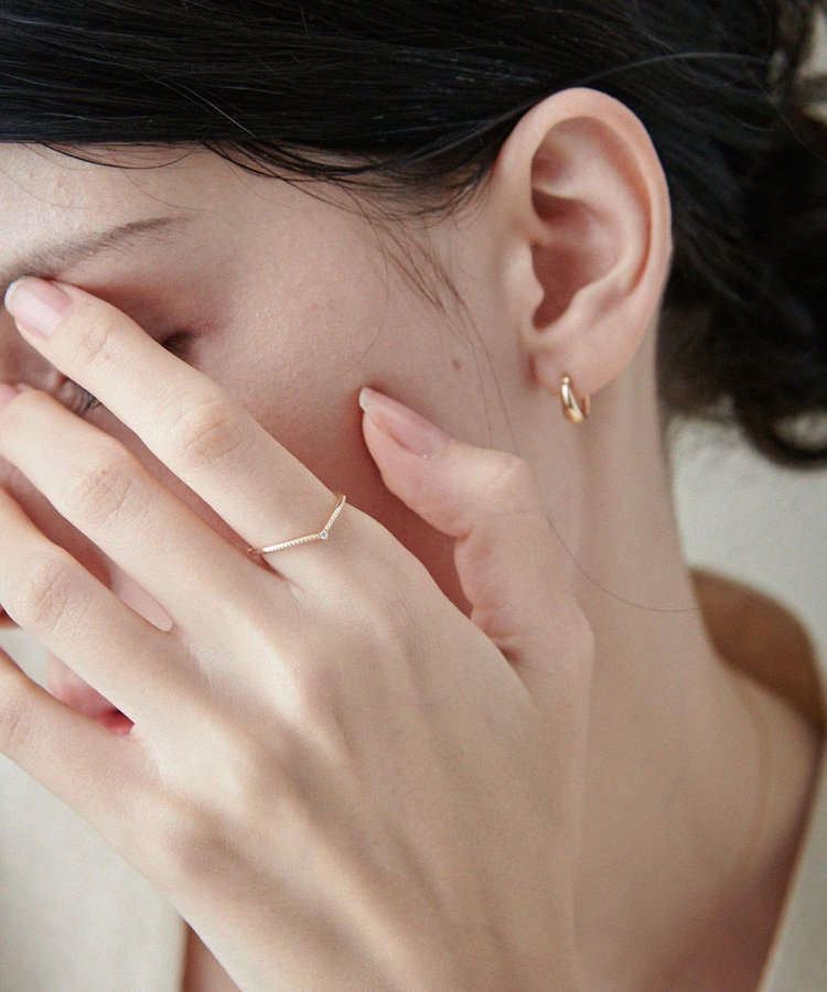 レイヤード] K10YG ダイヤモンド リング（721173） ｜ women