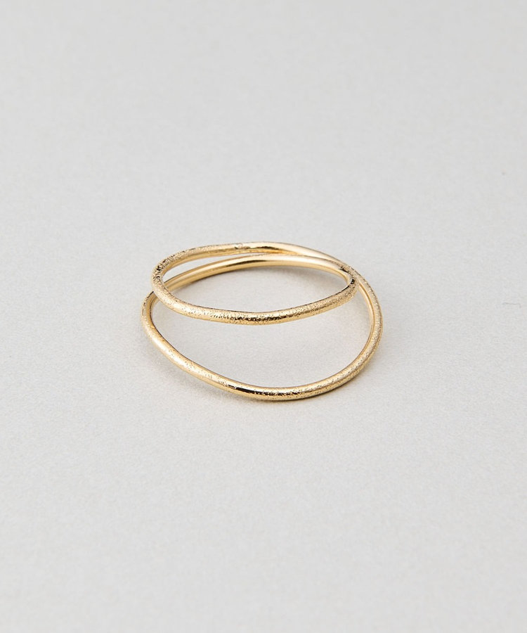 K18YG ドロー レイヤード リング（201008） ｜ women（ウィメンズ