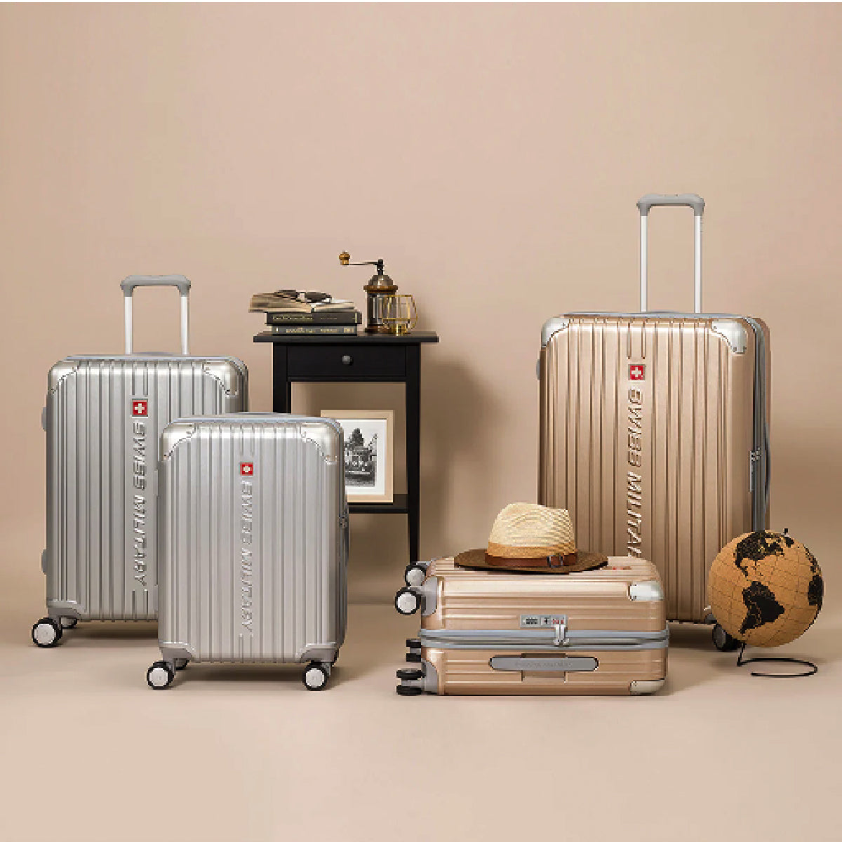 スーツケース SWISS MILITARY Mサイズ 4～6泊 65cm CYGNUS(シグナス