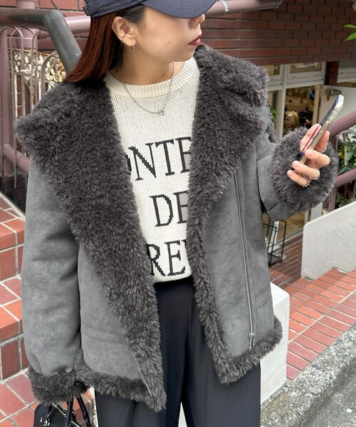 ユニセックス】フェイクムートンB3フライトジャケット｜ディスコートの