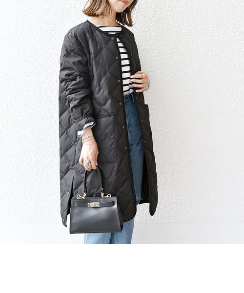 SHIPS any別注】TAION:〈手洗い可能〉パイピング ノーカラー