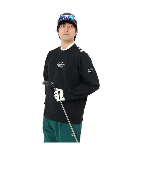 オークリー（OAKLEY）ゴルフウェア 吸汗速乾 長袖 クルーネック