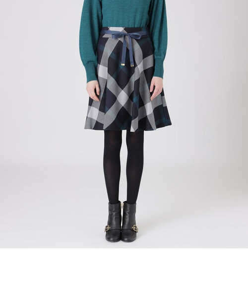 クレストブリッジチェックウールビエラスカート｜ブルーレーベル