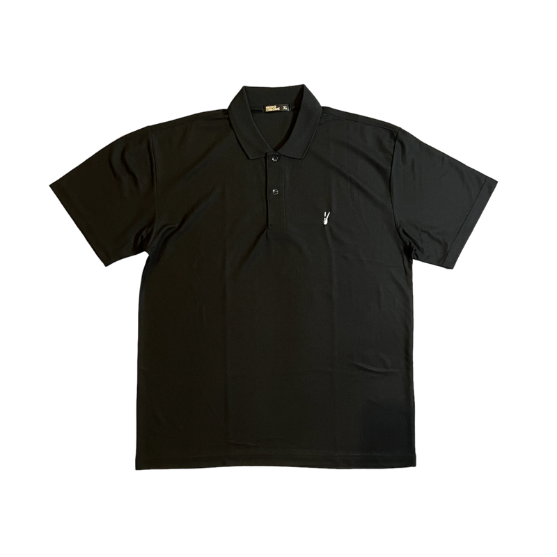 ironポロシャツ【ブラック】 — MONOCHROME