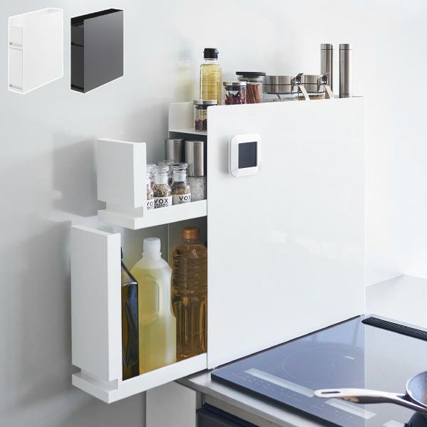 山崎実業 隠せる調味料ラック タワー 2段 tower | キッチン雑貨