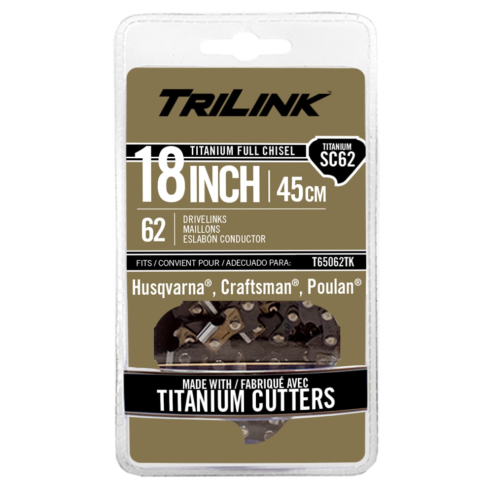 TriLink 62 Link Replacement Chainsaw Chain For 18-in, 0.05-in