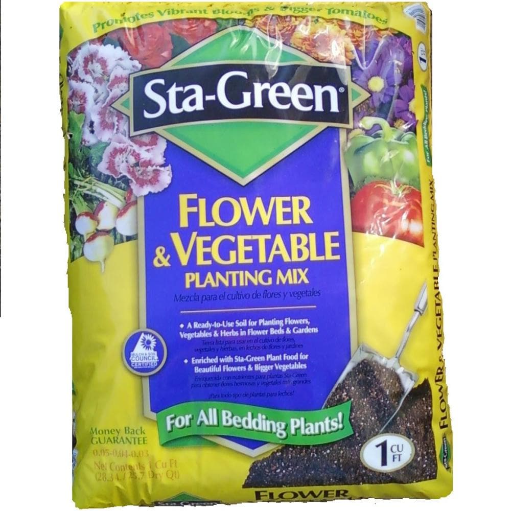 Sta-Green 1.0 Cubic feet Vegetable and flower Garden soil in the