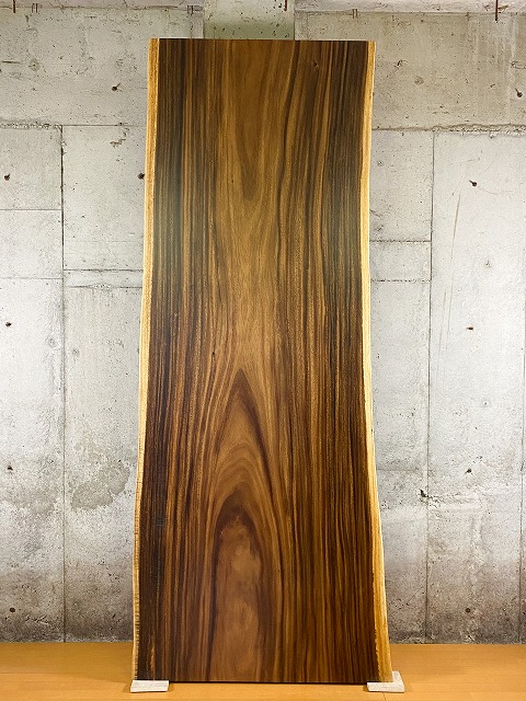 モンキーポッド一枚板 長尺材 273×95〜111cm 【天板のみ】No.600 別途