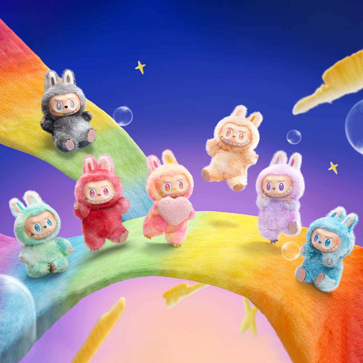 Labubu POP MART THE MONSTERS Big into Energy シリーズ ぬいぐるみ