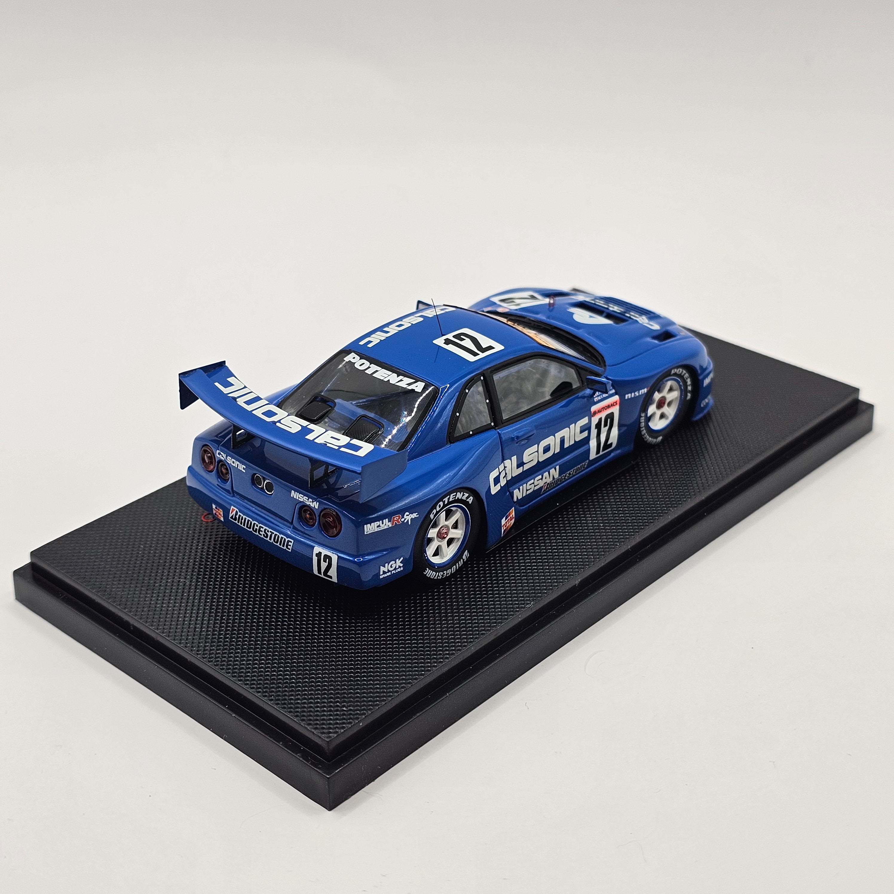 EBBRO Nissan Skyline R34 GT-R #12 Calsonic JGTC GT500 1999 Resin Colle