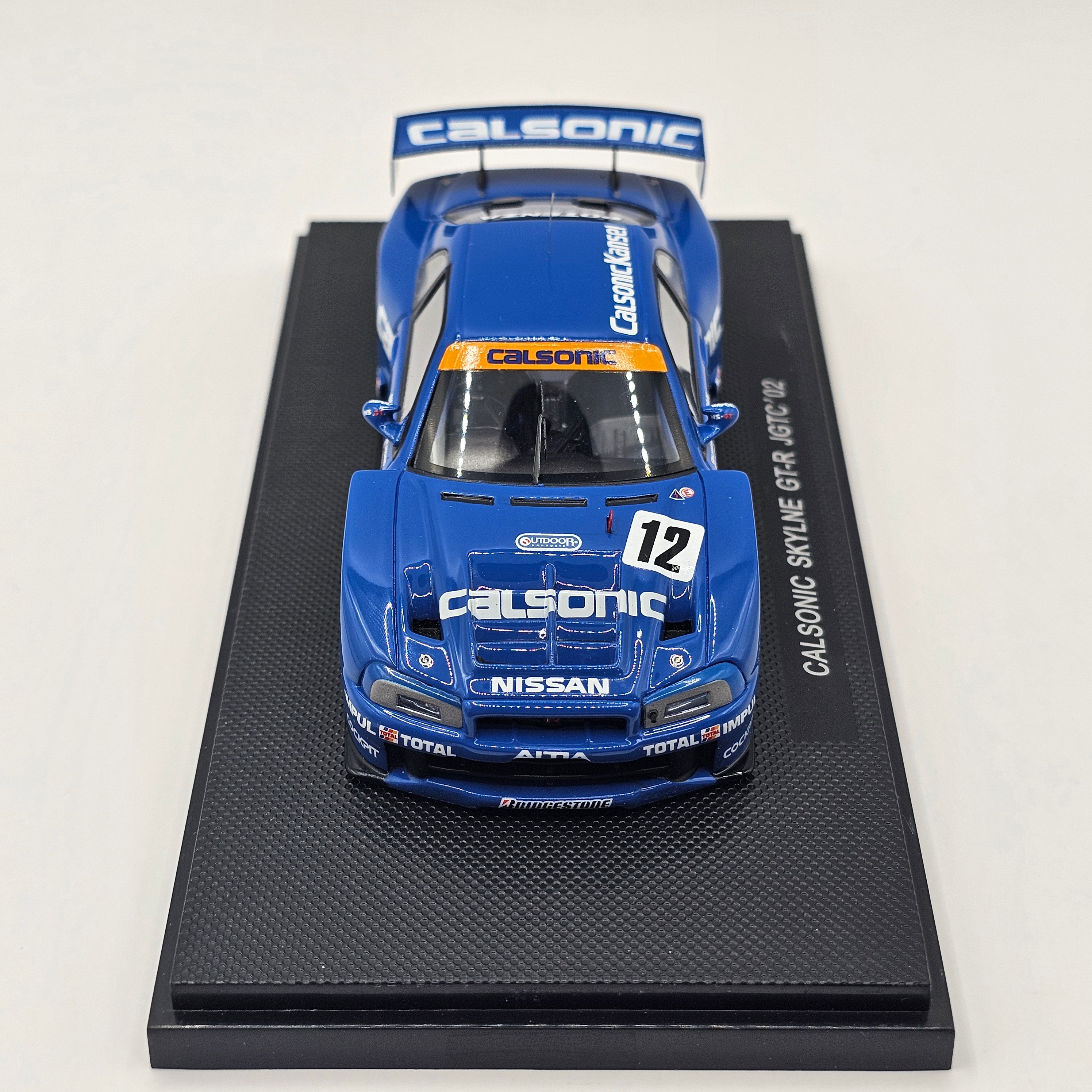 EBBRO P4 Nissan Skyline R34 GT-R #12 Calsonic JGTC GT500 2002 Resin Co