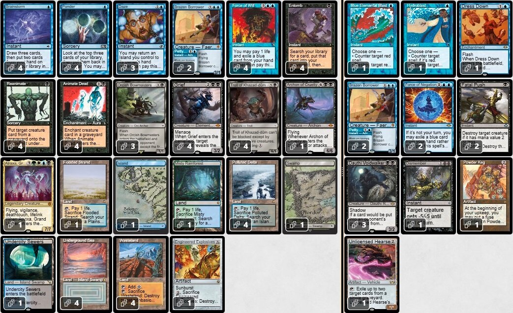 2024/05/25 日本レガシー選手権・春 TOP16 Decklist【BIGWEB | MTG