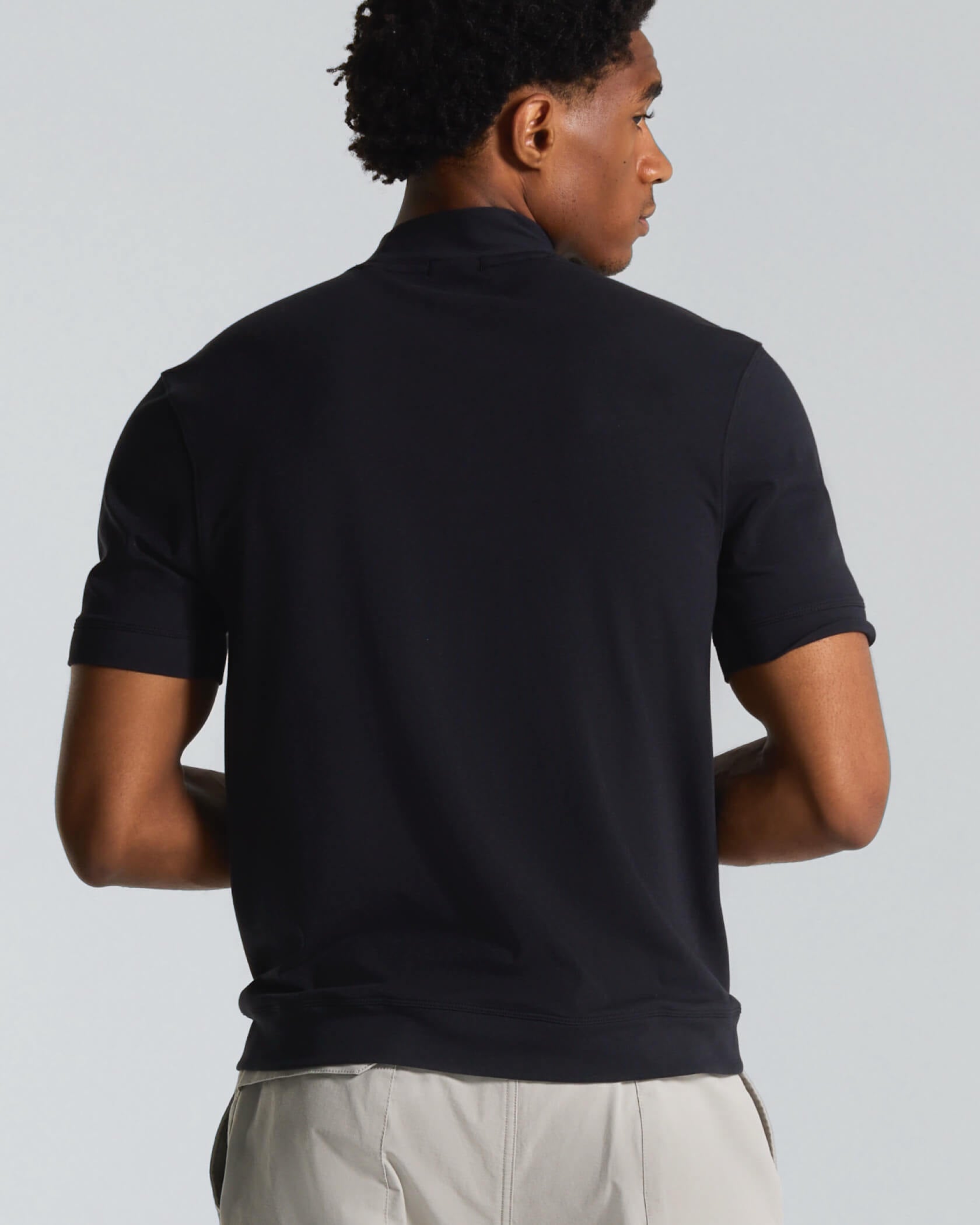 Micro Mock Neck SS Crew | MUNICIPAL