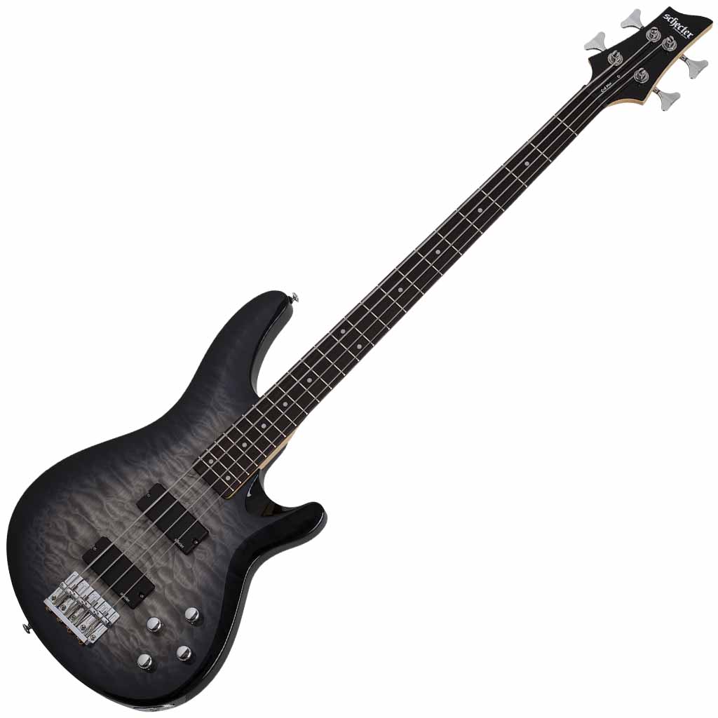 Schecter C-4 Plus 4 String Bass Guitar - Charcoal Burst Schecter