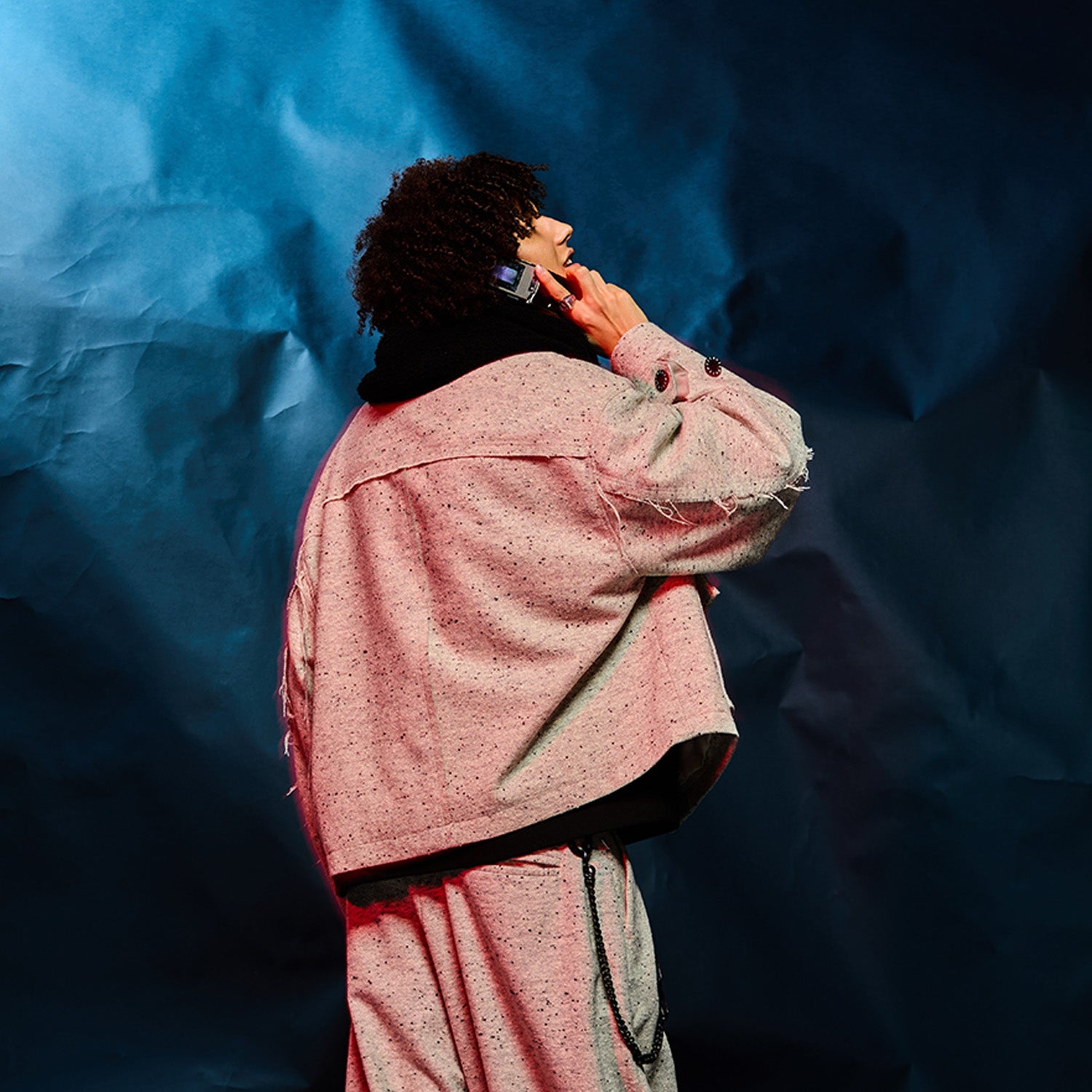 MUZE TURQUOISE LABEL -【OVERSIZED BIG WOOL BLOUSON(WHITE