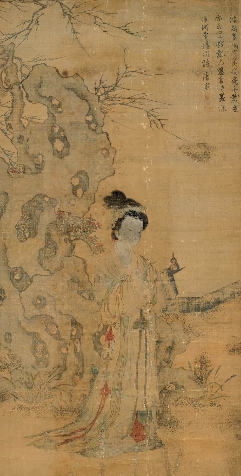 唐伯虎仕女人物画