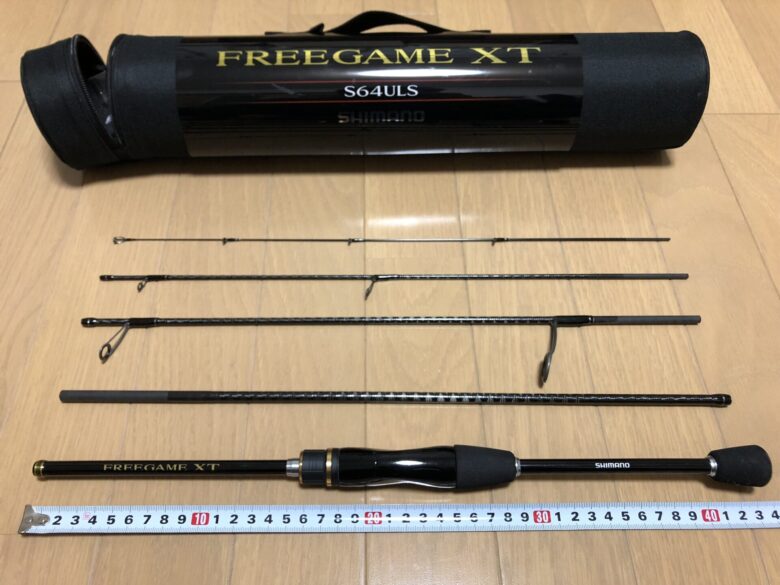 シマノ「フリーゲームXT S64ULS」エリアトラウトやアジング、バス釣り