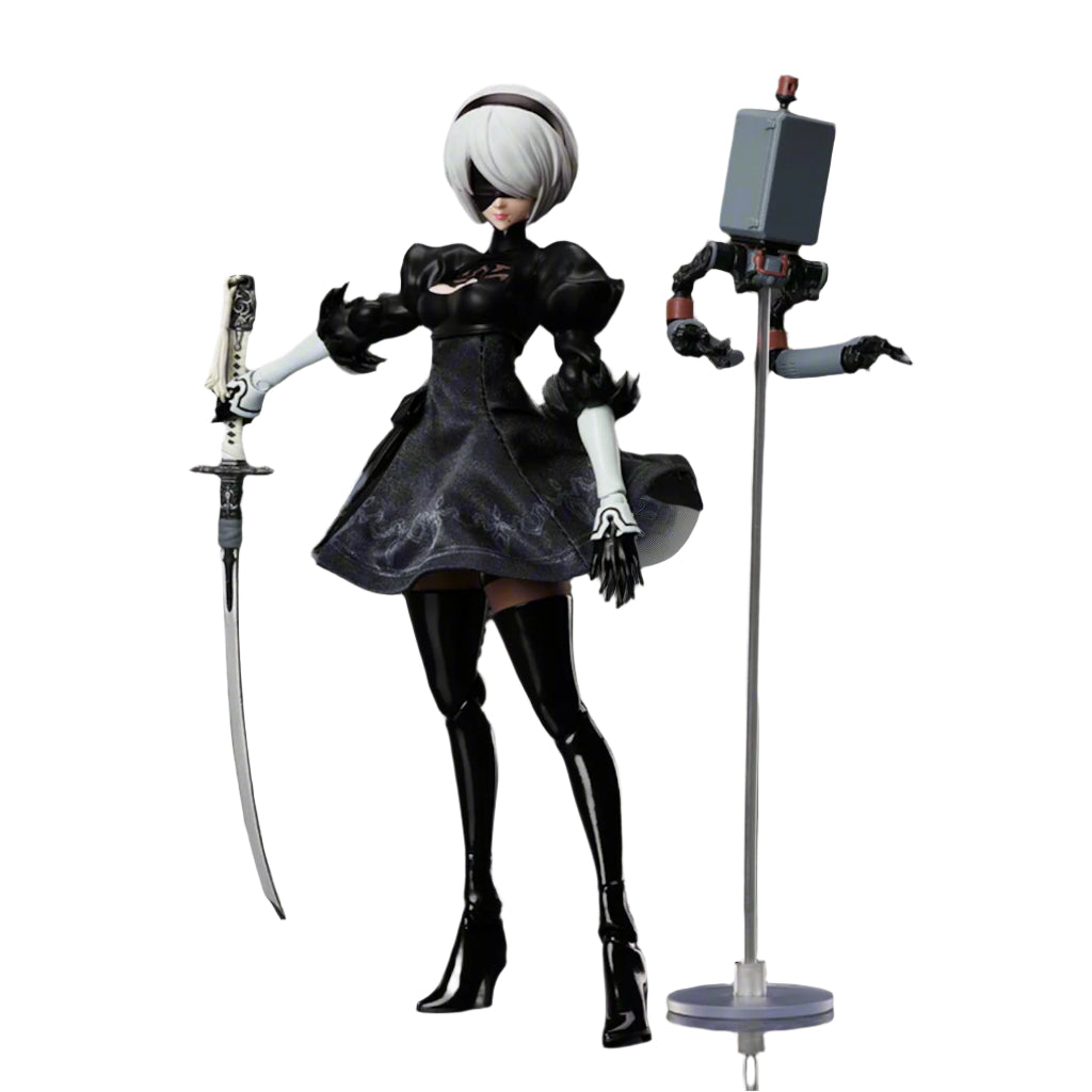 BUZZmod. NieR: Automata, Ver 1.1a 2B 1/12 Scale Action Figure