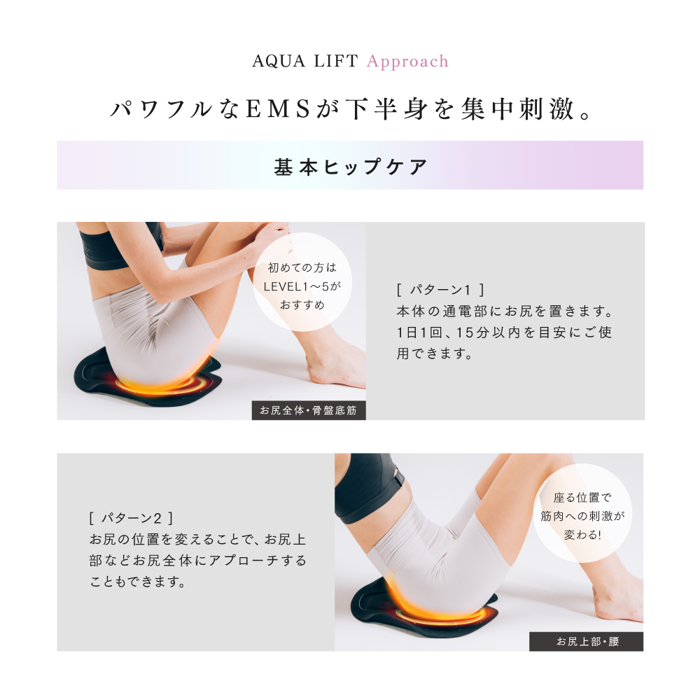 MYTREX AQUA LIFT | EMS ヒップトレーニングマシーン | お風呂で作る