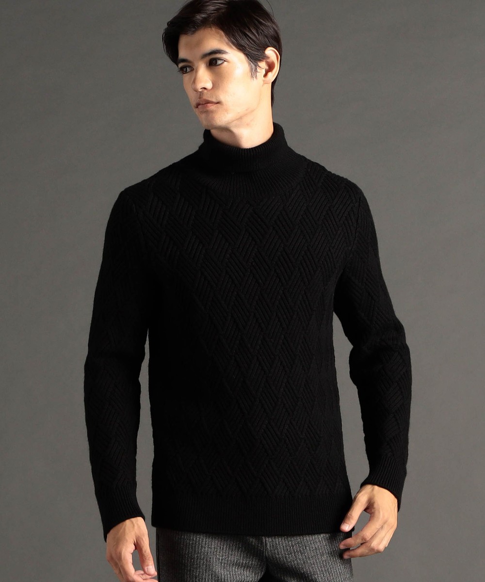 ex/tra】変形畦編み タートルネックニット｜プルオーバー｜ニコル公式
