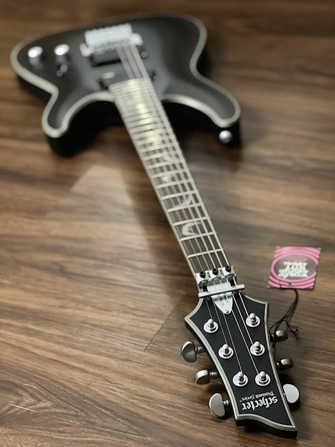 Schecter Damien Platinum 6 FR SBK - Satin Black – nafiriguitar.com